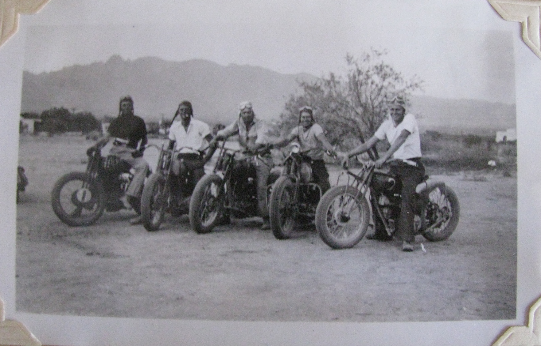 Motorcycle riders in Tucson Arizona c. 1930
