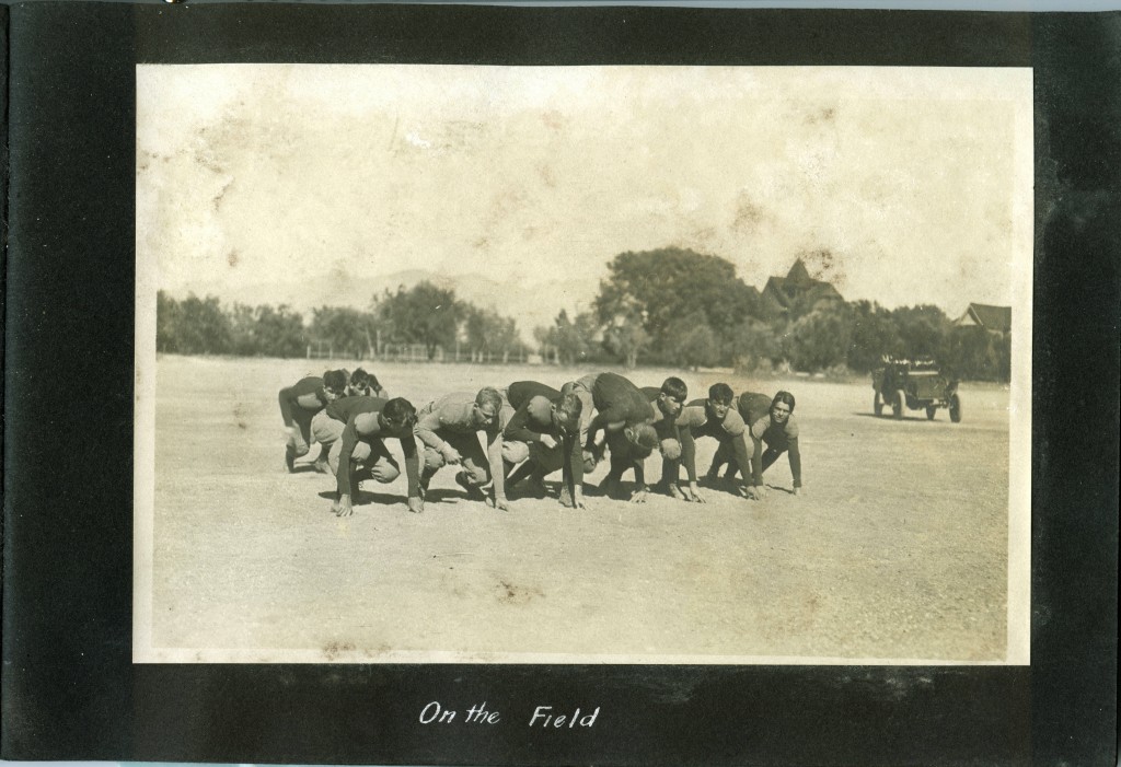 U of A Football team on the field c. 1909