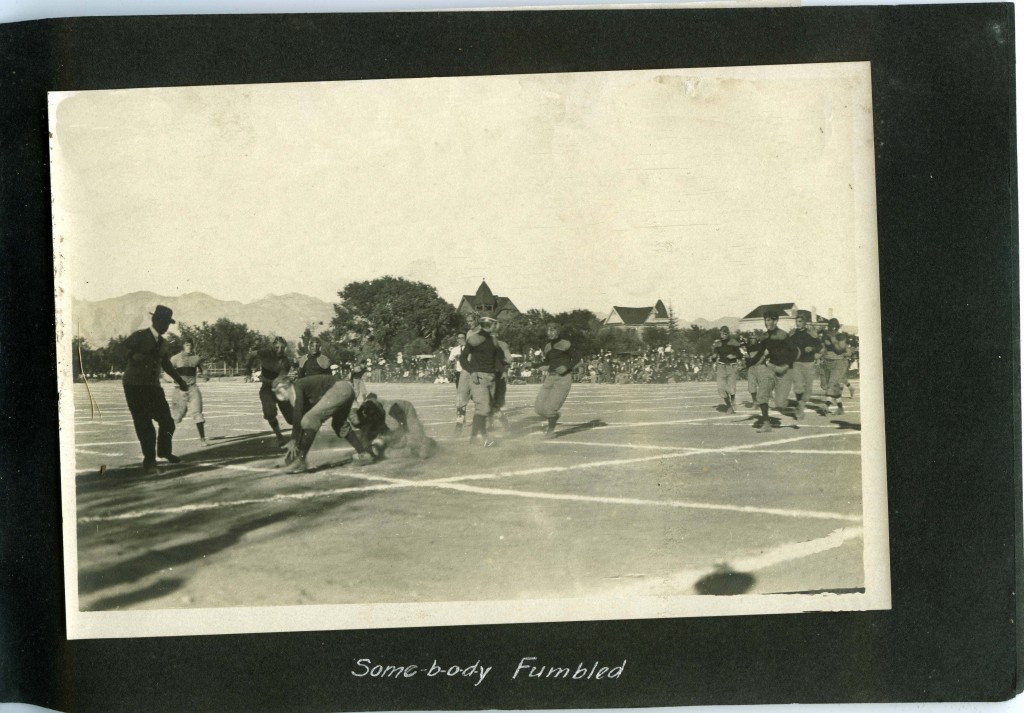 Somebody fumbled at the U of A football game in 1909