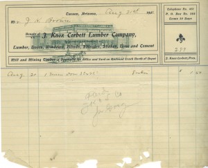 J. Knox Corbett Lumber Co. Aug 31, 1902