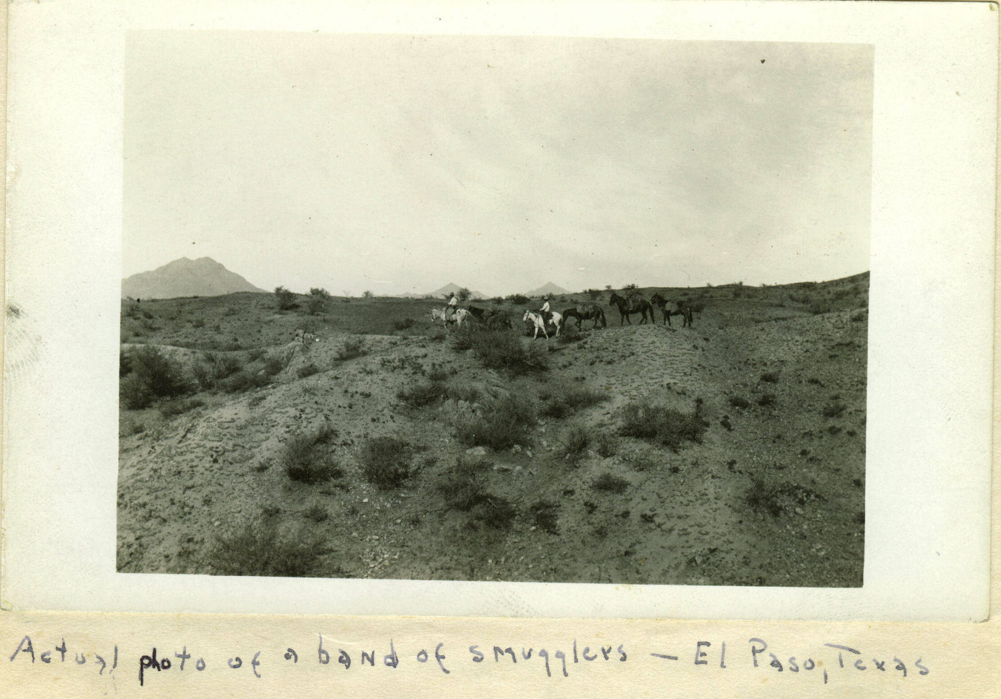 Actual photo of a band of booze smugglers - El Paso, Texas
