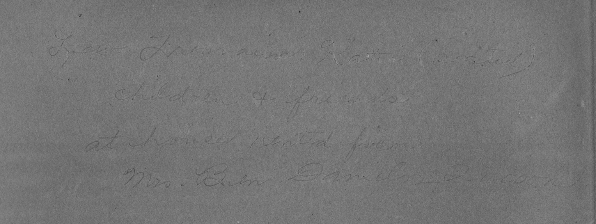 Reverse of Tucson Residence - address unknown