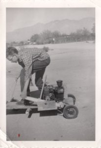 Safety First in Tucson c. 1950 Catalinas in Background