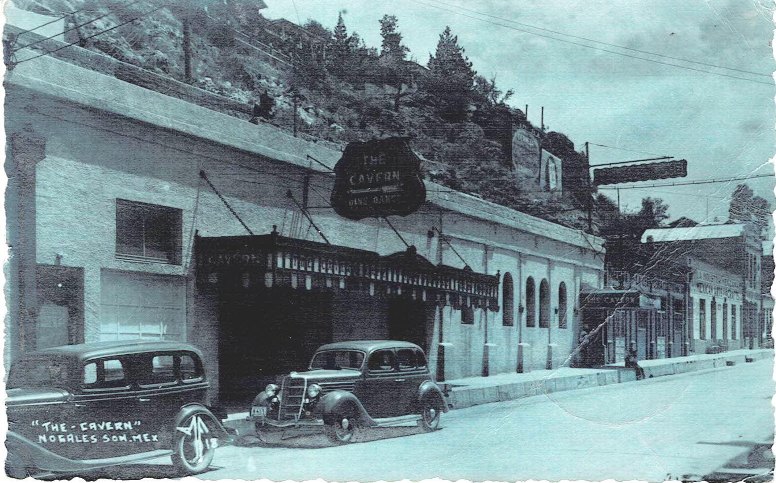 The Cavern Restaurant, Nogales Mexico 1945 Postcard