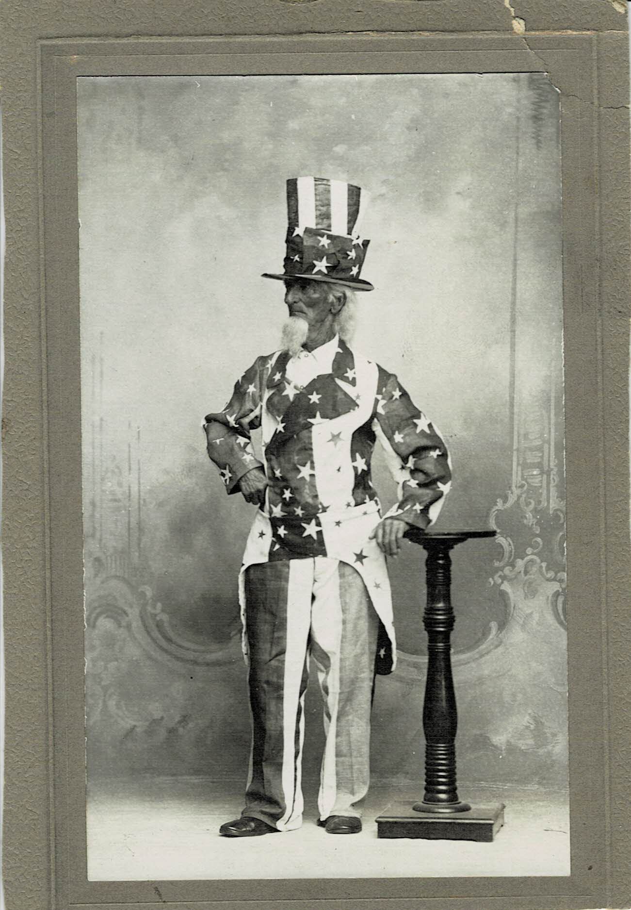 William Smith dressed as Uncle Sam Tucson Arizona Territory c. 1910