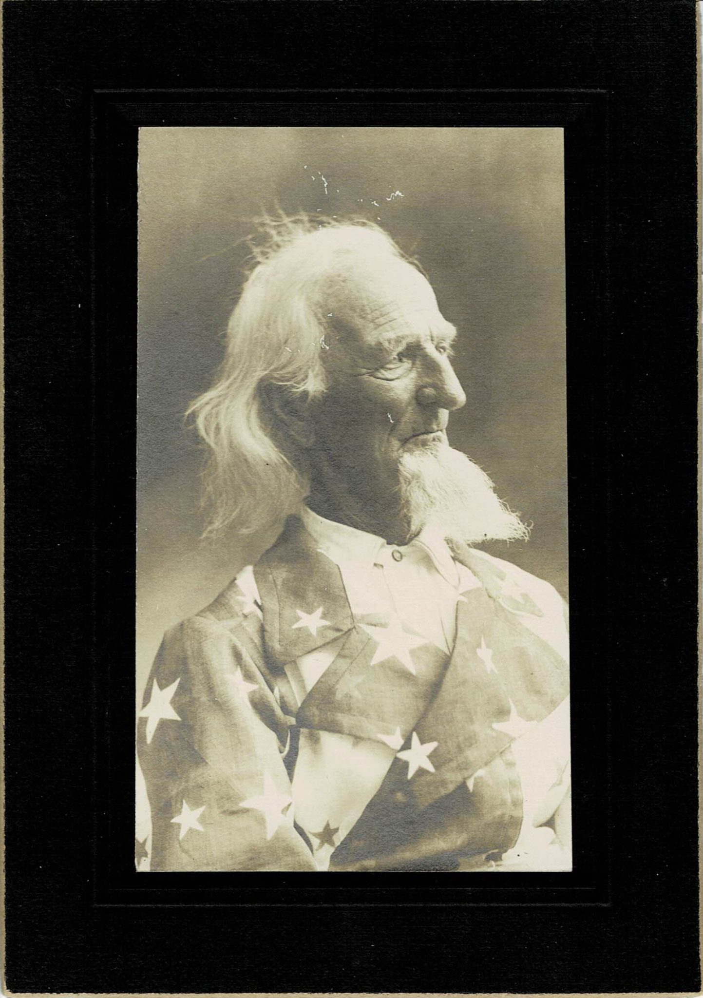 William Smith dressed as Uncle Sam (Portrait)