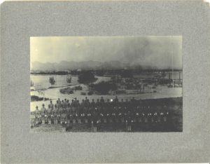 University of Arizona Cadet Battalion with U of A in Background Photograph