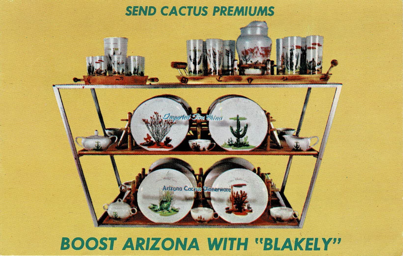 Blakely Cactus Premiums Postcard